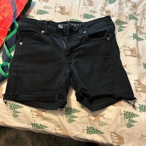 American Eagle Outfitters Black Jean Shorts Classic Style